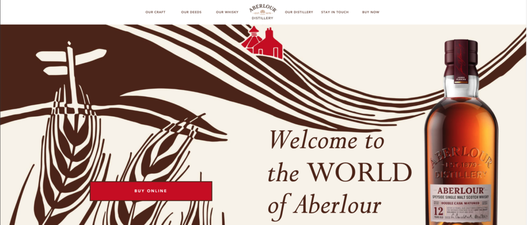 aberlour website with a/b testing